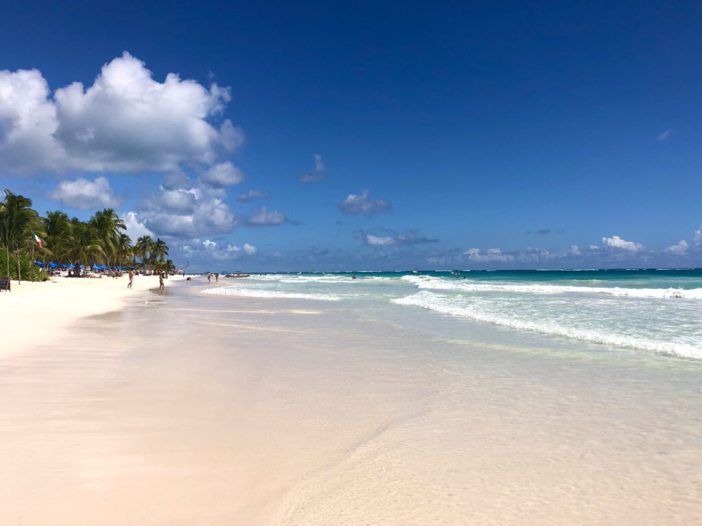 the beach at Atelier Playa Mujeres, one of the best Adults-Only All-Inclusive Resorts in Cancun and the Riviera Maya