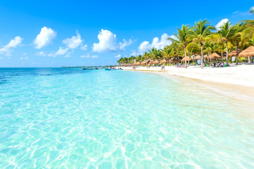 A beautiful beach in the Riviera Maya. The beaches are one of the reasons it is the top location for destination weddings. 