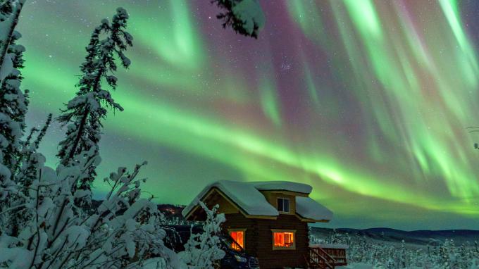 Photo of  Fairbanks northern lights.The Northern Lights. 