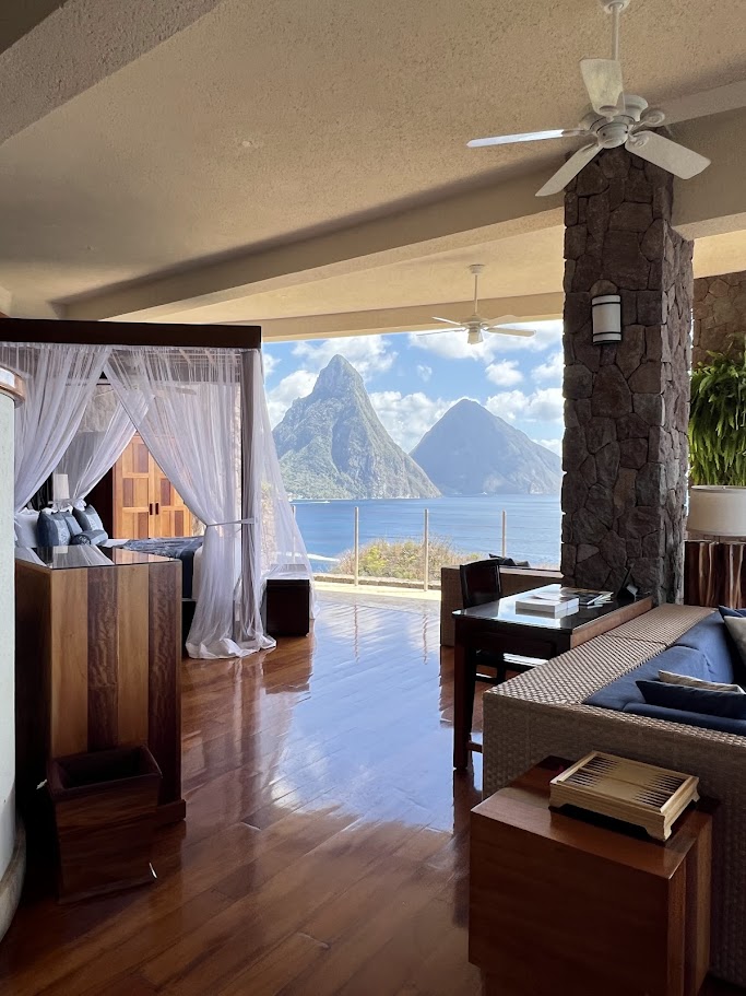 Jade mountain in St. Lucia is the perfect honeymoon resort