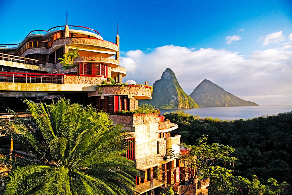 Jade Mountain Resort and it's incredible views. 